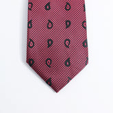 MAROON MINI PAISLEY TIE